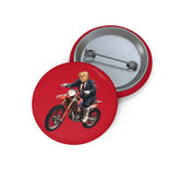 Donald Trump Store | Badges | Donald Trump Riding a Bike Print - 1.25’’ - Accessories